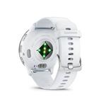 Garmin Venu 3, strieborná/biela, silikónový remienok