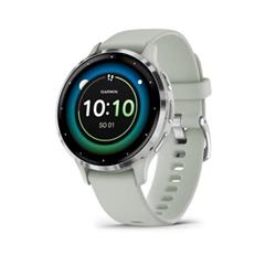 Garmin Venu 3S, Silver/Sage grey, Silicone band