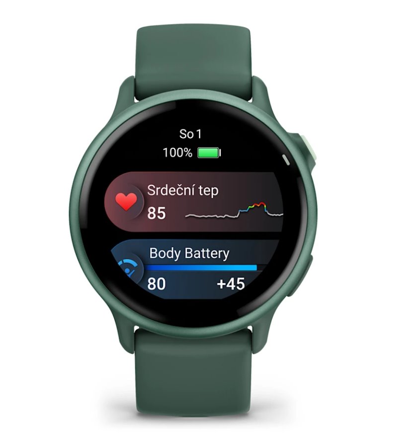 Garmin vivoactive 6 Metallic Jasper Green / řemínek Jasper Green
