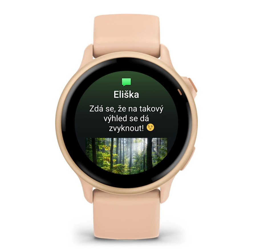 Garmin vivoactive 6 Metallic Pink Dawn / řemínek Pink Dawn