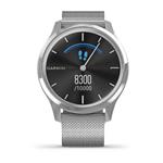 Garmin vivomove Luxe Silver se stříbrným milanese páskem