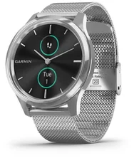 Garmin vivomove Luxe Silver se stříbrným milanese páskem