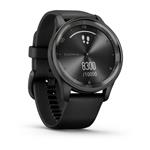 Garmin vivomove Trend, Nerezová luneta Slate, silikonový řemínek