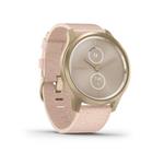 Garmin vivomove3 Style, svetlozlatý/ružový nylonový remienok