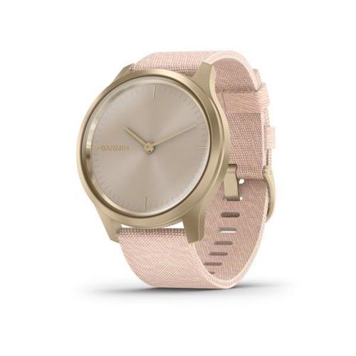 Garmin vivomove3 Style, svetlozlatý/ružový nylonový remienok