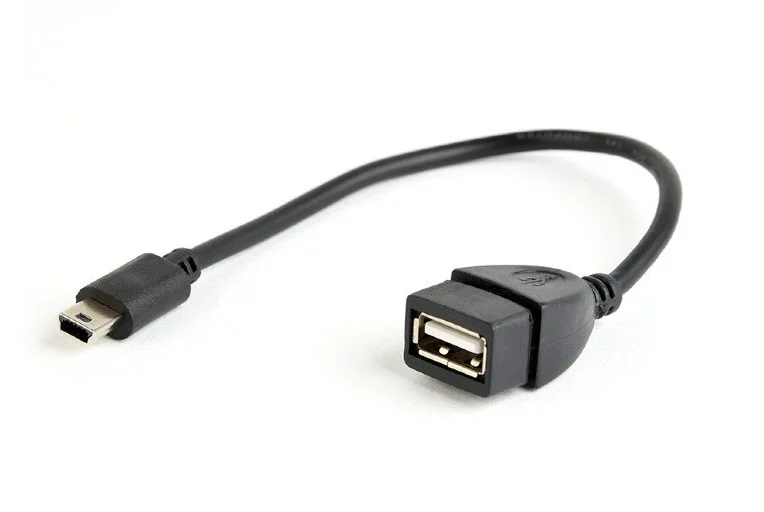 Gembird Cablexpert kábel USB OTG AF na mini-BM, 0,15 m