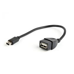 Gembird Cablexpert kabel USB OTG AF na mini-BM, 0,15m