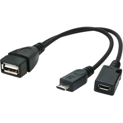 Gembird Cablexpert USB OTG AF/micro BM + micro BF, 15cm