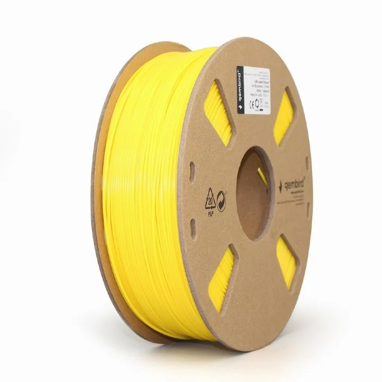Gembird filament ABS 1.75mm 1kg, žltá 3DP-ABS1.75-01-Y
