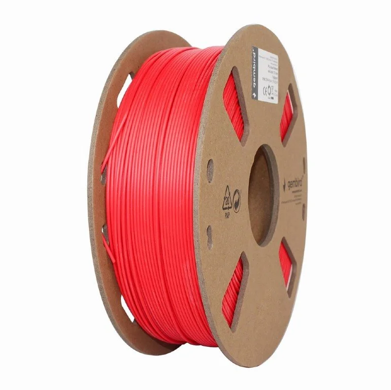 Gembird filament PLA 1.75mm 1kg, zářivě červená
