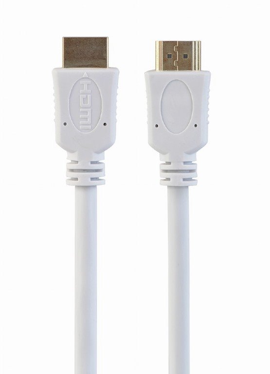 Gembird HDMI-HDMI 1,8 m, 1.4, M/M tienený, pozlátené kontakty, biely