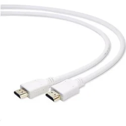 Gembird HDMI-HDMI 1,8m, 1.4, M/M stíněný, zlacené kontakty, bílý