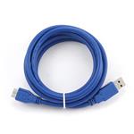GEMBIRD kabel USB 3.0 AM - Micro BM 1,8m, modrý