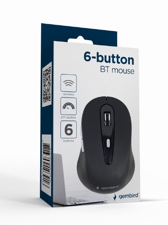 Gembird MUSWB-6B-01 Bluetooth myš, čierna