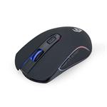 GEMBIRD myš MUSGW-6BL-01, herní, bezdrátová, RGB LED, 3200DPI, USB