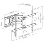 GEMBIRD WM-80ST-02, 37"-80" (60kg), otočný a náklopný