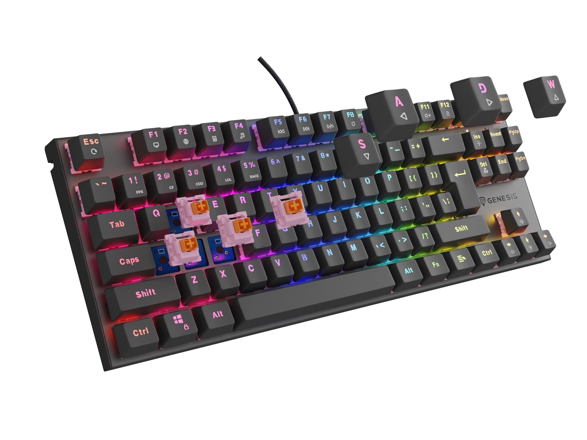 Genesis Thor 303 TKL, černá, US