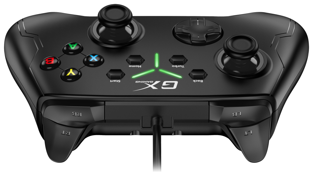 GENIUS GX Gaming gamepad GX-21UV/ drátový/ USB/ duální vibrace/ pro PC, PS3, PS4, Switch, Switch Lite a Android
