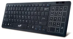 GENIUS Klávesnice Wireless Slimstar T8020, černá, ultratenká, USB, Win8 multi touchPad