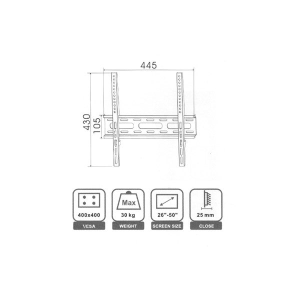 Geti držák na TV GWM5010 26-55"