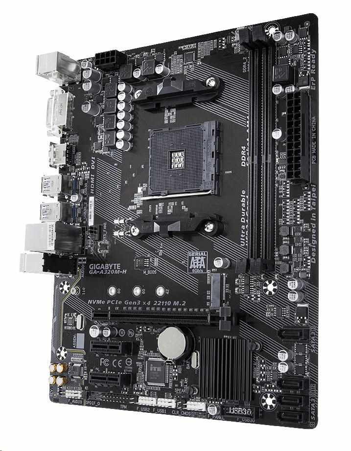 Gigabyte a320m h подключение