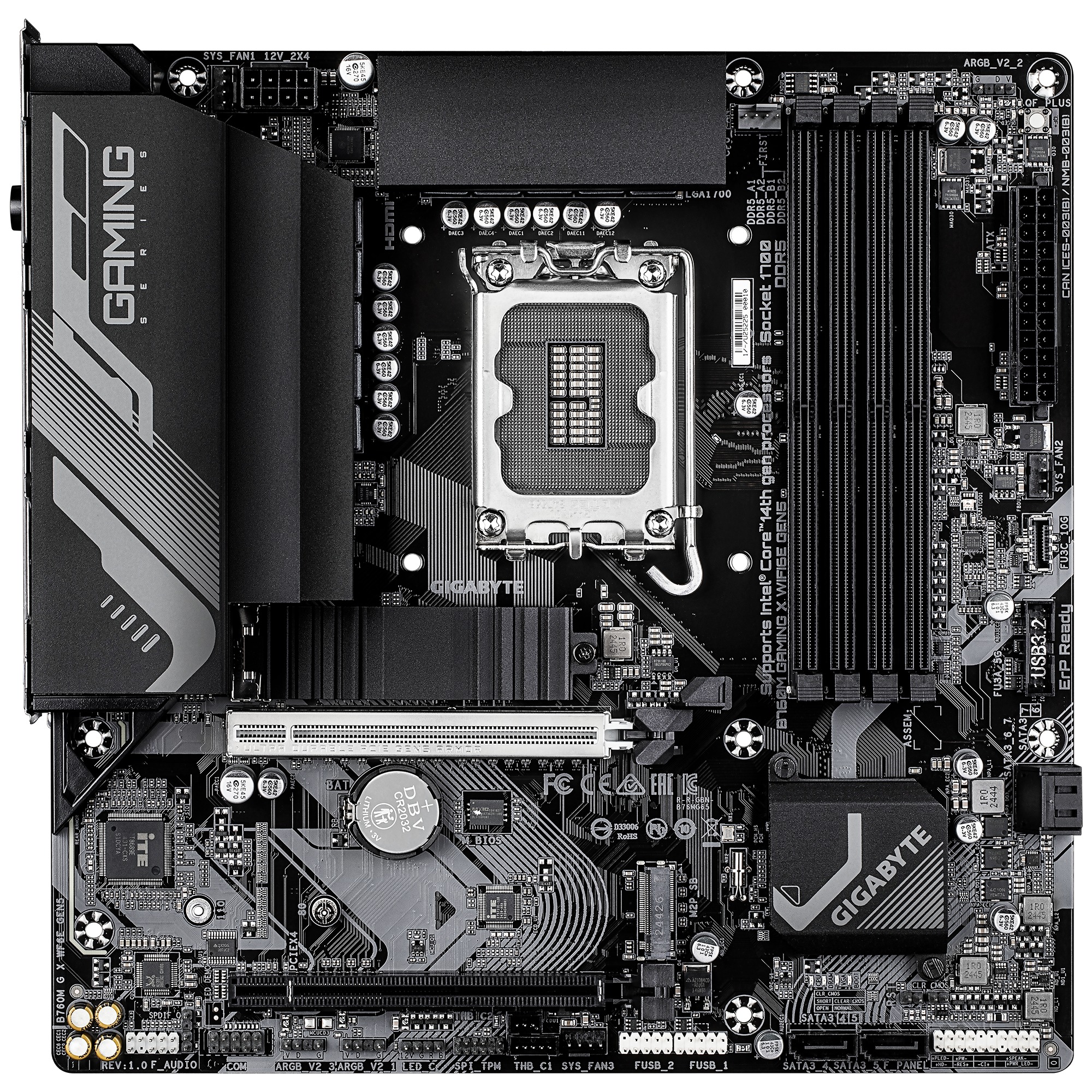 GIGABYTE B760M GAMING X WIFI6E GEN5