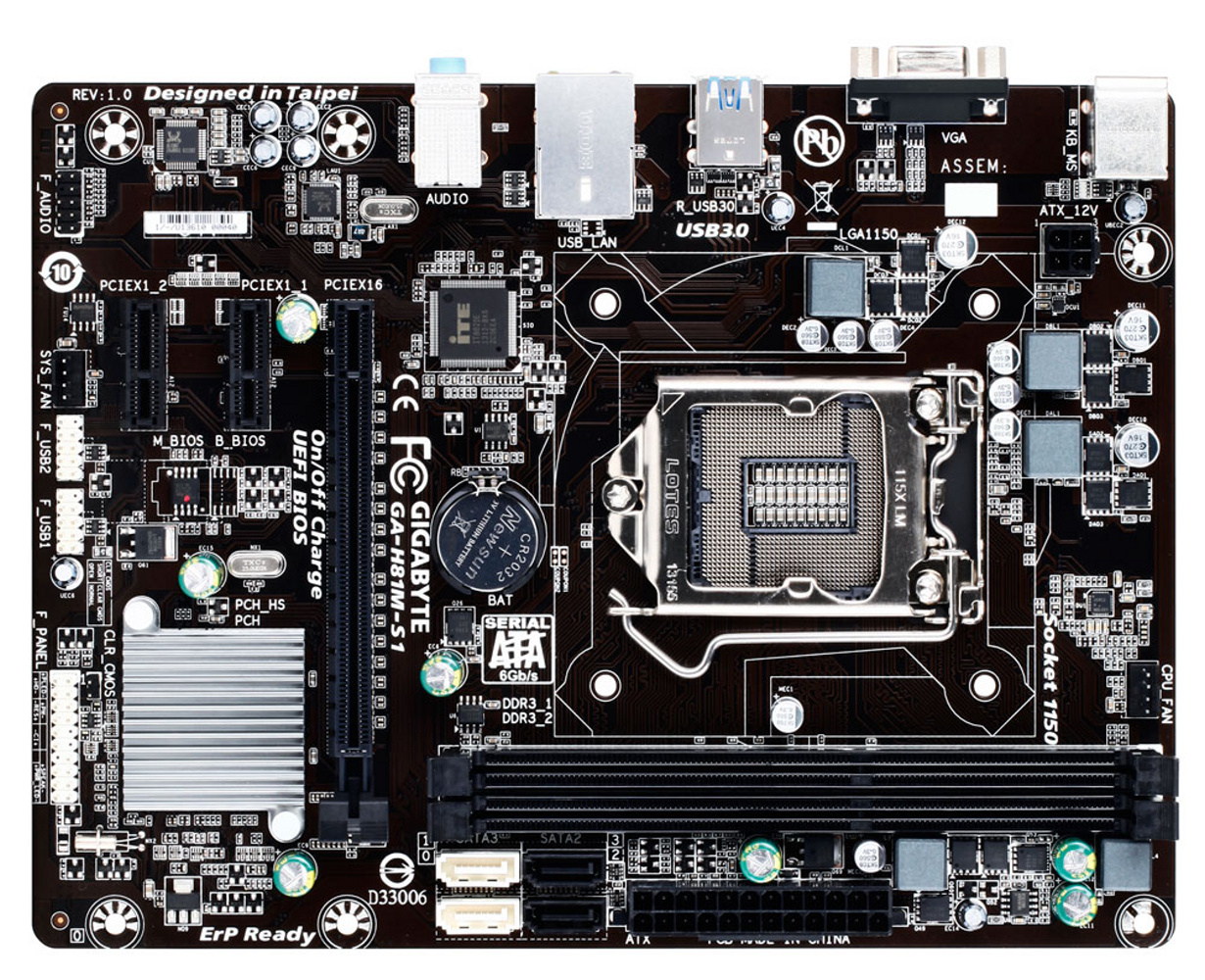 Gigabyte ga h81m s1 совместимость видеокарт