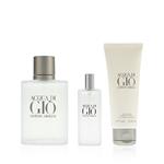 Giorgio Armani Acqua di Gio Pour Homme EdT 100ml EdT 15ml SG 75ml - darčeková krabička