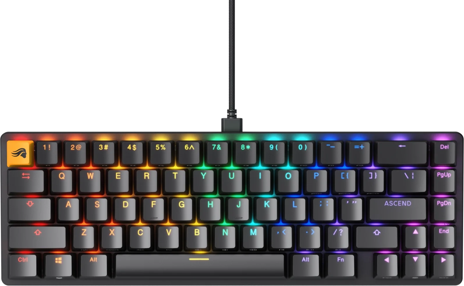 Glorious GMMK 2 klávesnice - Fox Switches, US-Layout, černá