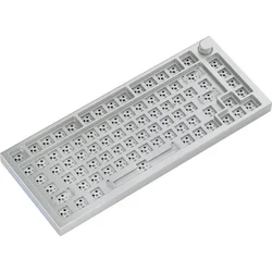 Glorious GMMK Pro White Ice 75% TKL - základná doska, ANSI-Layout, strieborná