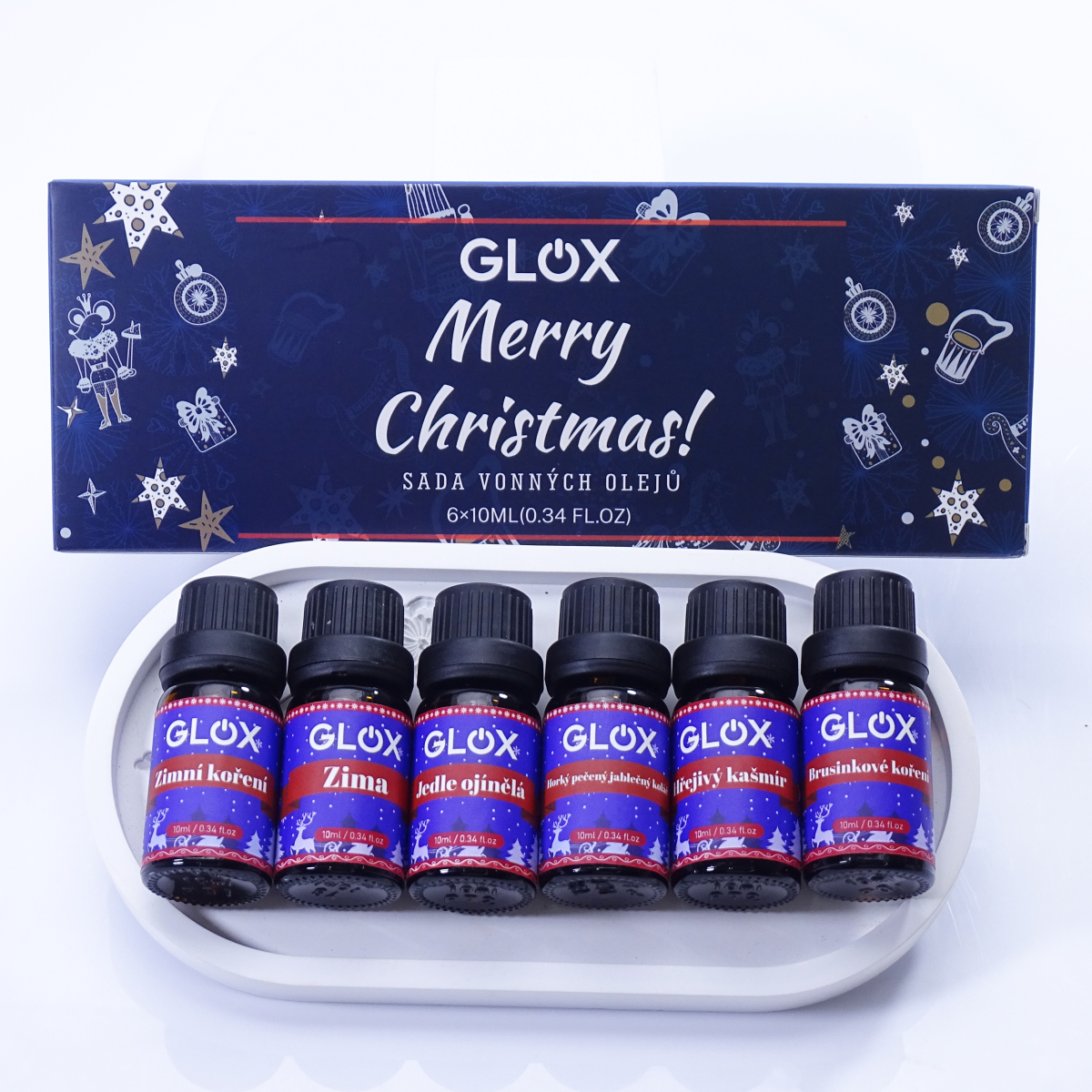 GLOXAO2 - Sada 6ks Vánočních aroma olejů