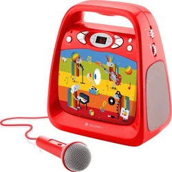 GoGEN CD prehrávač GoGEN DÉČKO KARAOKE R, červená