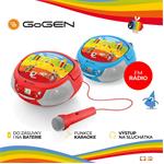 GoGEN Radiopřijímač s CD GoGEN DÉČKO PŘEHRÁVAČ R, červený