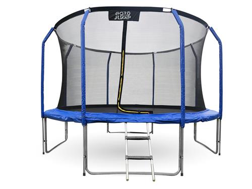 GoodJump 4UPVC modrá trampolína 366 cm s ochrannou sieťou + rebrík - Inside goodjump366-4UPVC-inside-blue