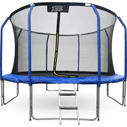 GoodJump 4UPVC modrá trampolína 366 cm s ochrannou sítí + žebřík - Inside goodjump366-4UPVC-inside-blue - Trampolíny