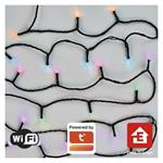 GoSmart LED vianočná reťaz, 12 m, vonkajšia a vnútorná, RGB, programy, časovač, wifi
