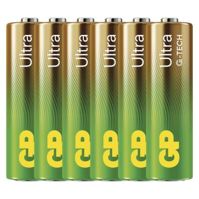 GP alkalická baterie ULTRA AAA (LR03) 6pack