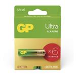 GP alkalická baterie ULTRA AAA (LR03) 6pack