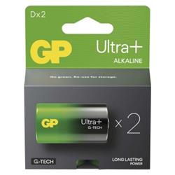 GP alkalická baterie ULTRA PLUS D velké mono (LR20) 2pack