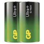 GP alkalické batérie ULTRA PLUS D veľké mono (LR20) 2balenia