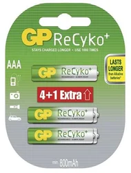 GP Nabíjecí baterie Recyko+ 800 mAh HR03 (AAA), blistr 5 kusů (4+1 zdarma)