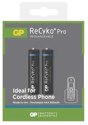 GP ReCyko+ Pro DECT HR03 (AAA), 2 ks