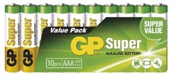 GP Super alkalické batérie 24A LR03 (AAA, mikrozástrčka) 1,5 V 10 ks