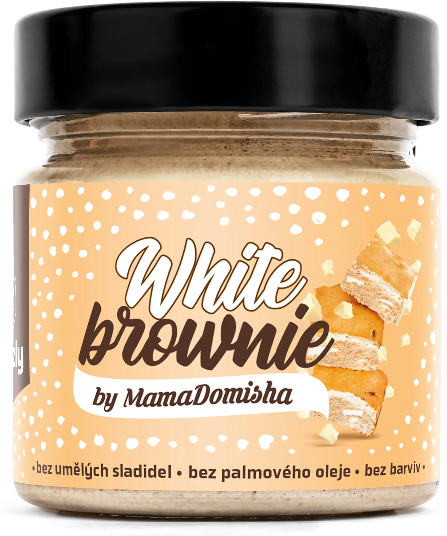GRIZLY Lískooříškový krém White Brownie by MamaDomisha, 250 g