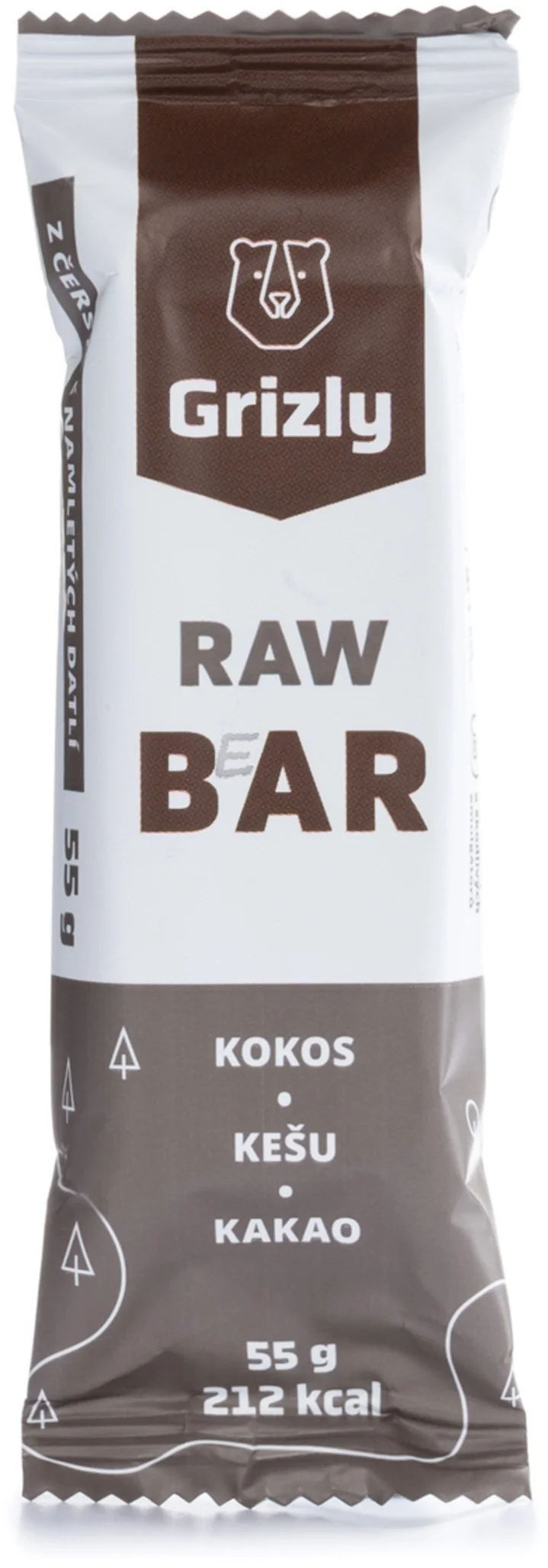 GRIZLY Raw Bar Kokos - Kešu - Kakao 55 g