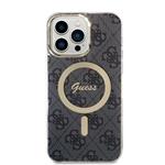Guess 4G IML MagSafe zadný kryt pre iPhone 14 Pro Max Black