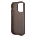 Guess 4G Stripe Zadní Kryt pro iPhone 14 Pro Max Brown