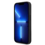 Guess PU 4G Metal Logo Zadní Kryt pro iPhone 15 Pro Grey