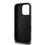 Guess PU kožený zadný kryt 4G Colored Ring MagSafe pre iPhone 16 Pro Max Black