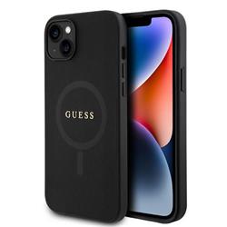 Guess PU Saffiano MagSafe Zadní Kryt pro iPhone 15 Black